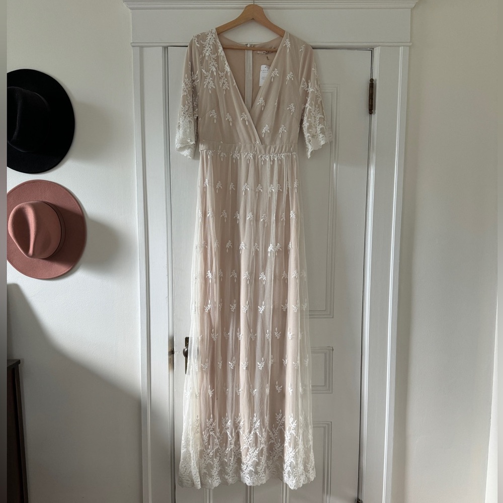 Bohme Lace Maxi Maternity Dress